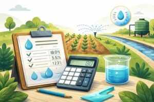 caudal agua riego solar automático