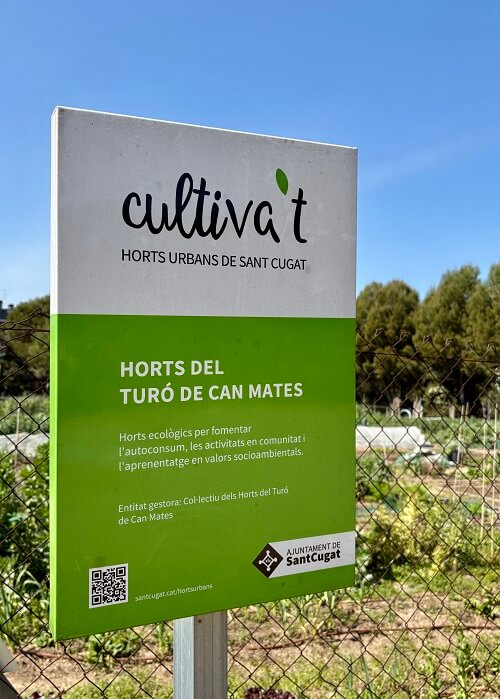 huerto urbano en Sant Cugat del Vallés