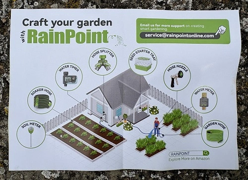 guía instalación RAINPOINT esquema jardín