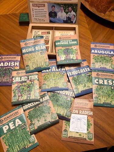 unboxing pack microgreens bio
