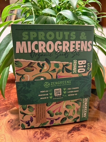 unboxing pack seeds microgreens bio